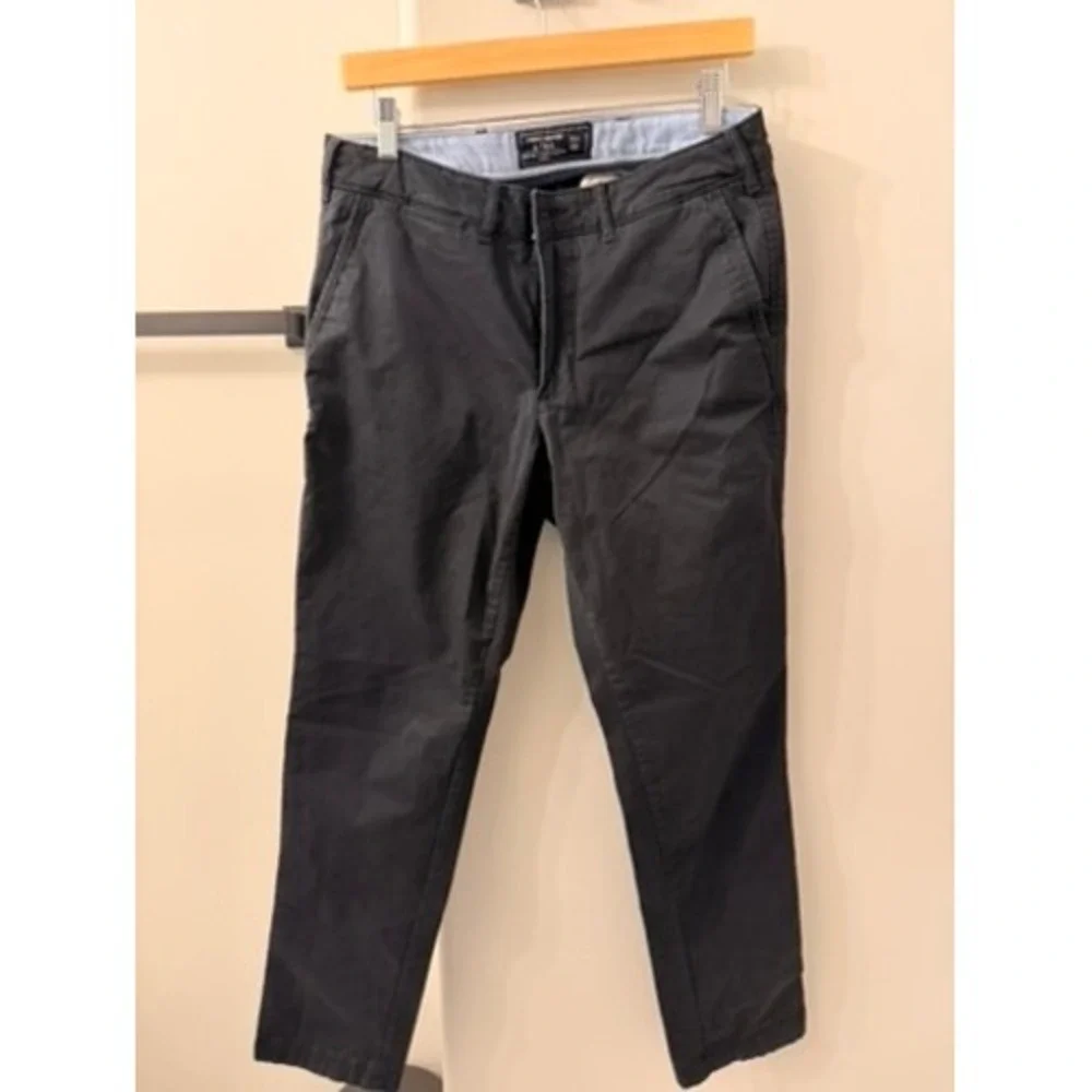 Abercrombie & Fitch Rustin Athletic Skinny Pants Mens 30x30 Dark Charcoal